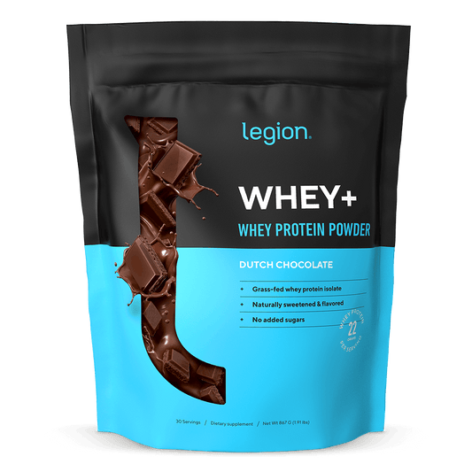 Legion® Whey+ Protein Powder - Dutch Chocolate