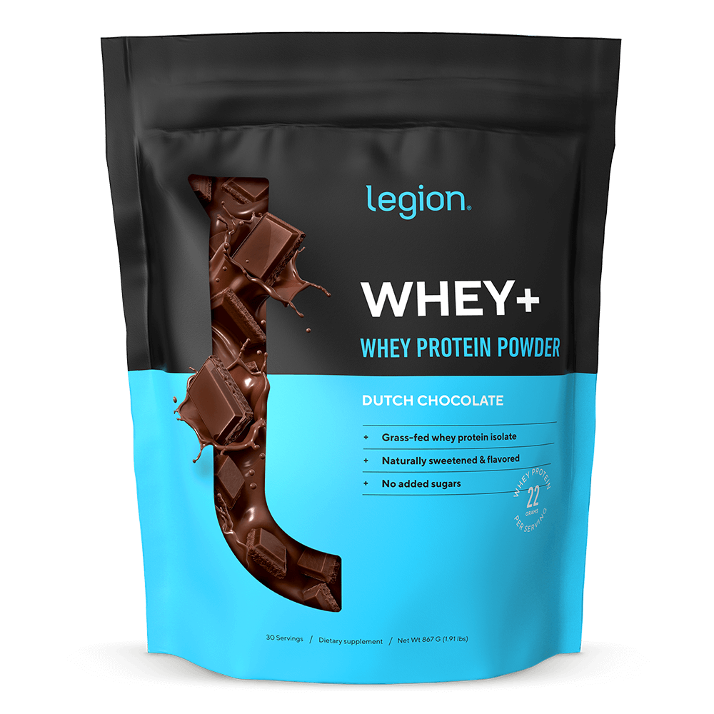Legion® Whey+ Protein Powder - Dutch Chocolate