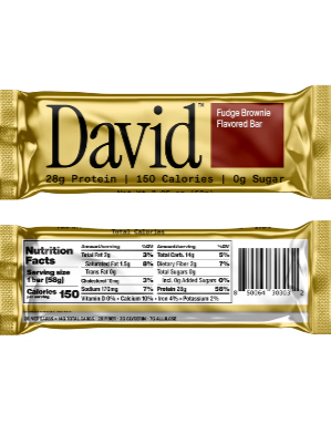 David Protein Bar Double Fudge Brownie