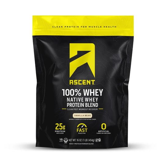 Ascent Vanilla Protein Powder - 1 lb