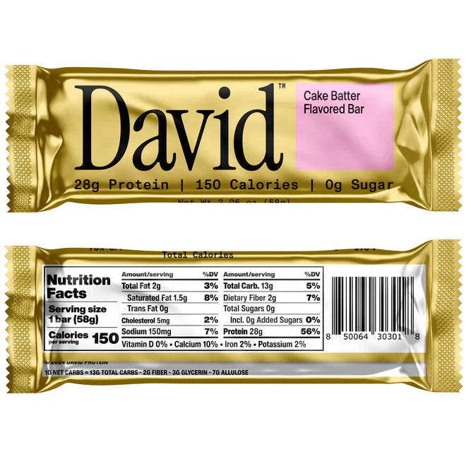 David Protein Bar Cake Batter